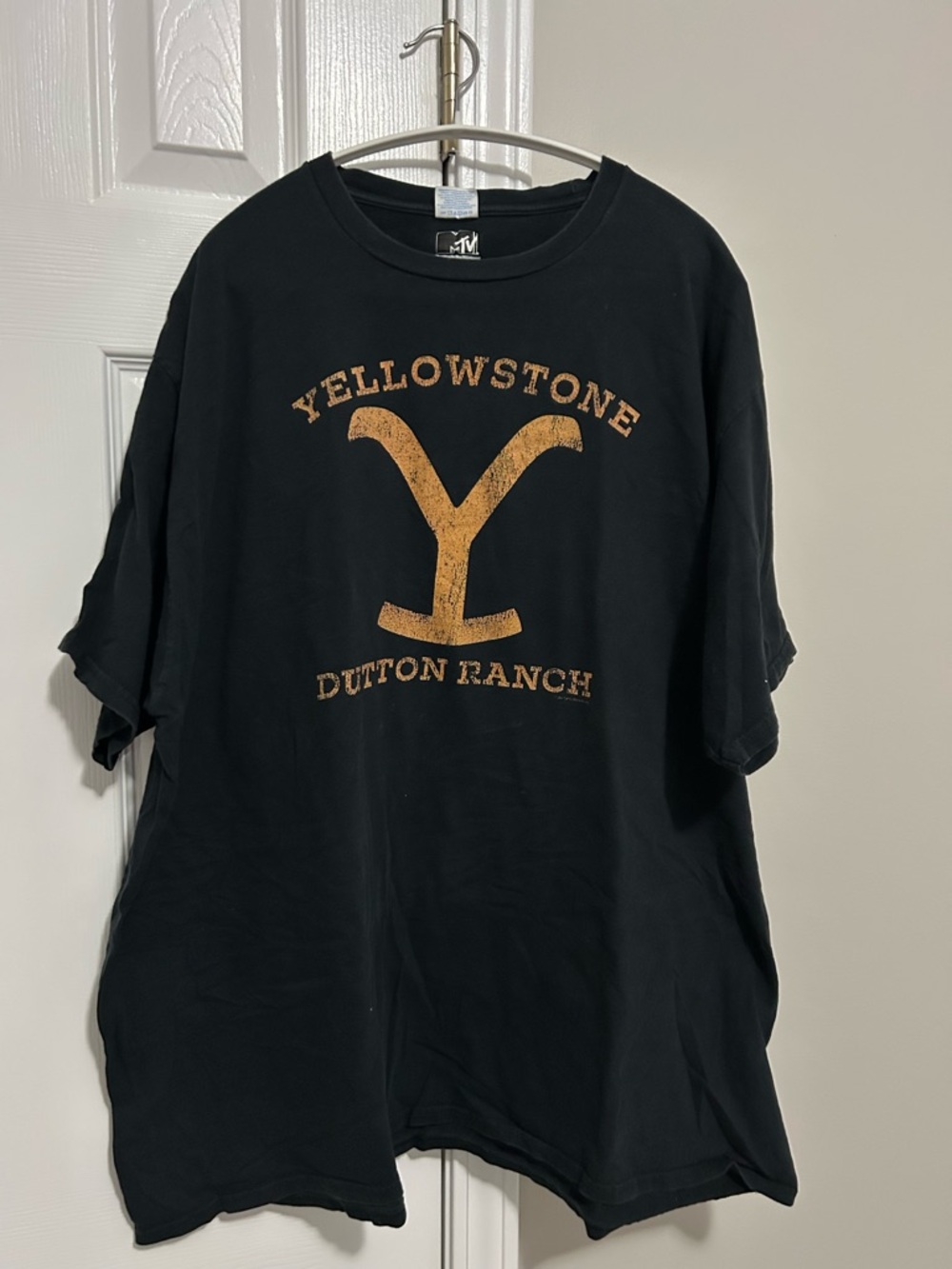 MTV Black Graphic Tee with White Logo